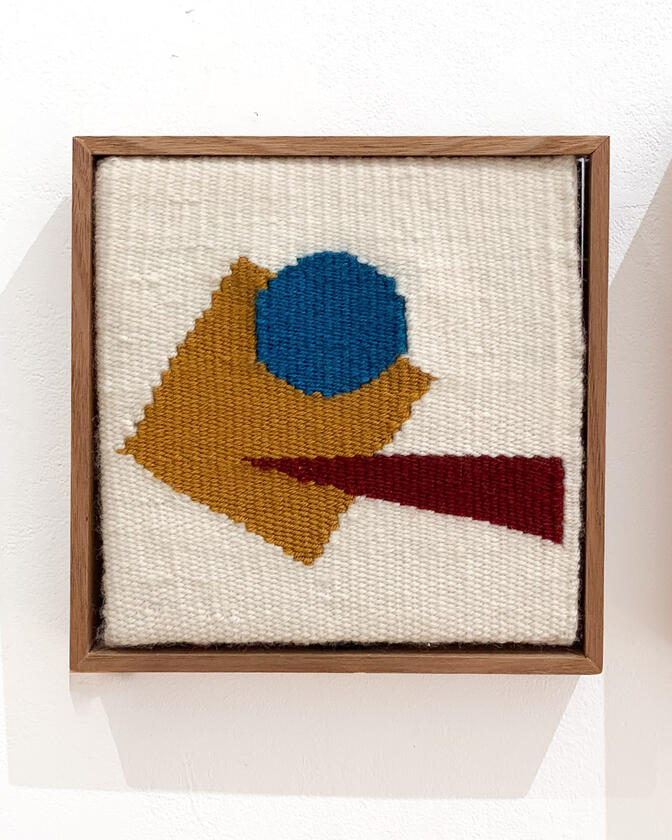 textile A woven textile art work by Liam Barwick